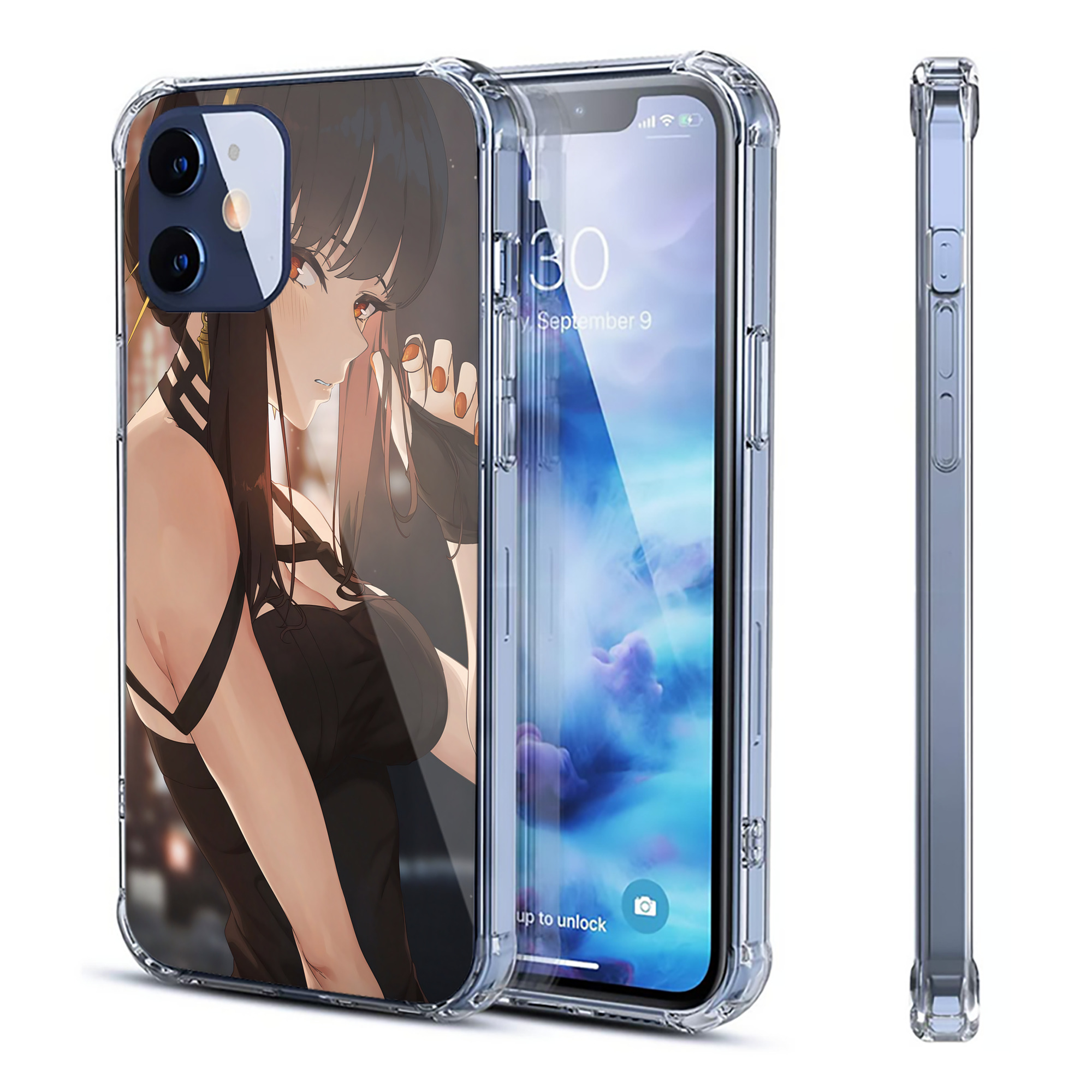 （画像用） SPY×FAMILY间谍家家酒 【iPhone 12シリーズ対応】透明スマホケース（クリアソフトケース）